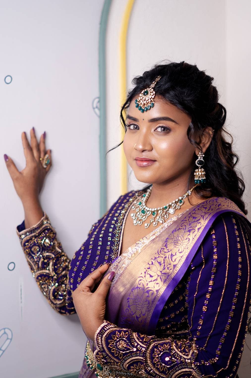 Bridal makeup look from Page 3 Luxury Salon Madurai