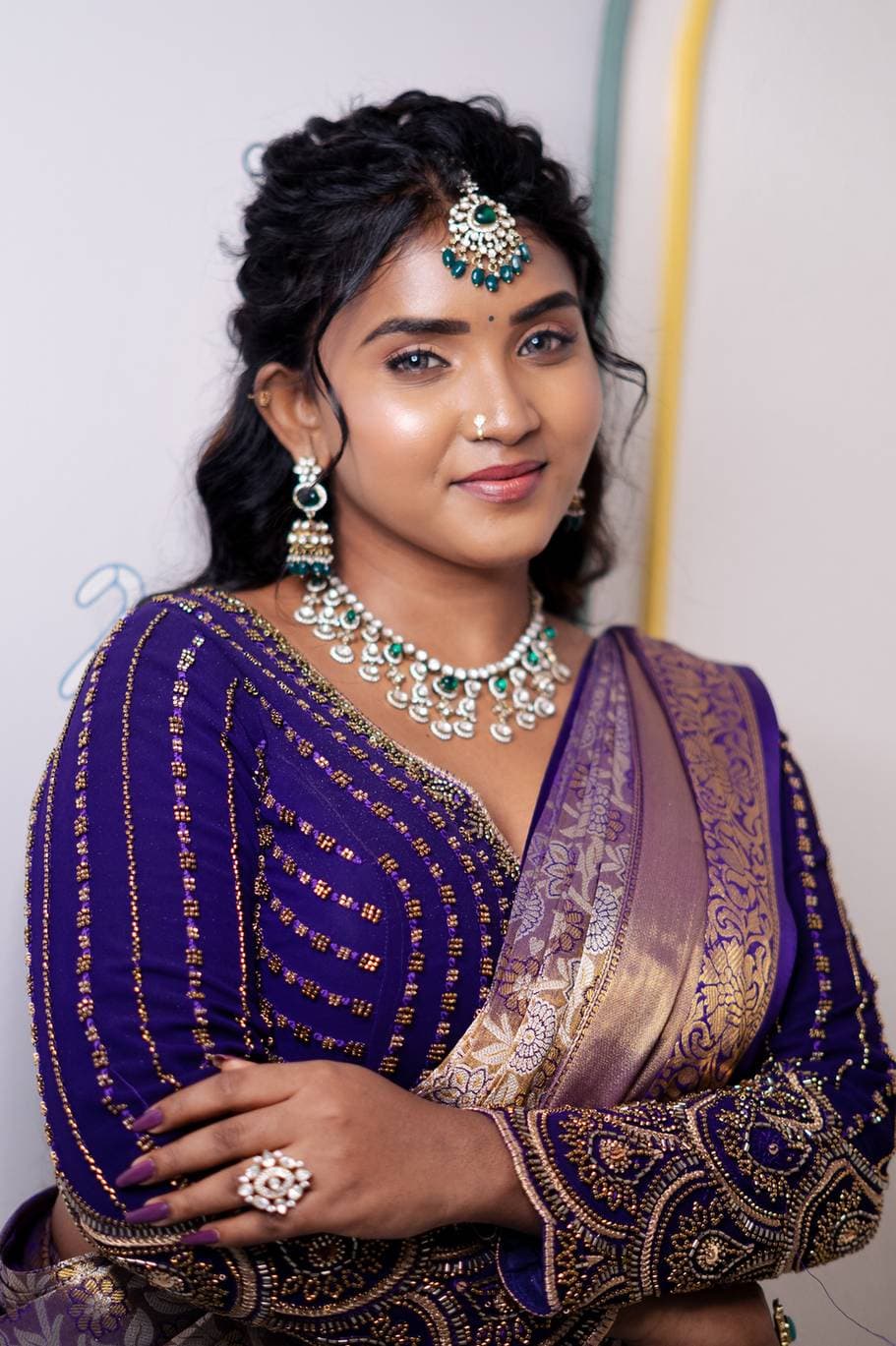 Bridal makeup look from Page 3 Luxury Salon Madurai