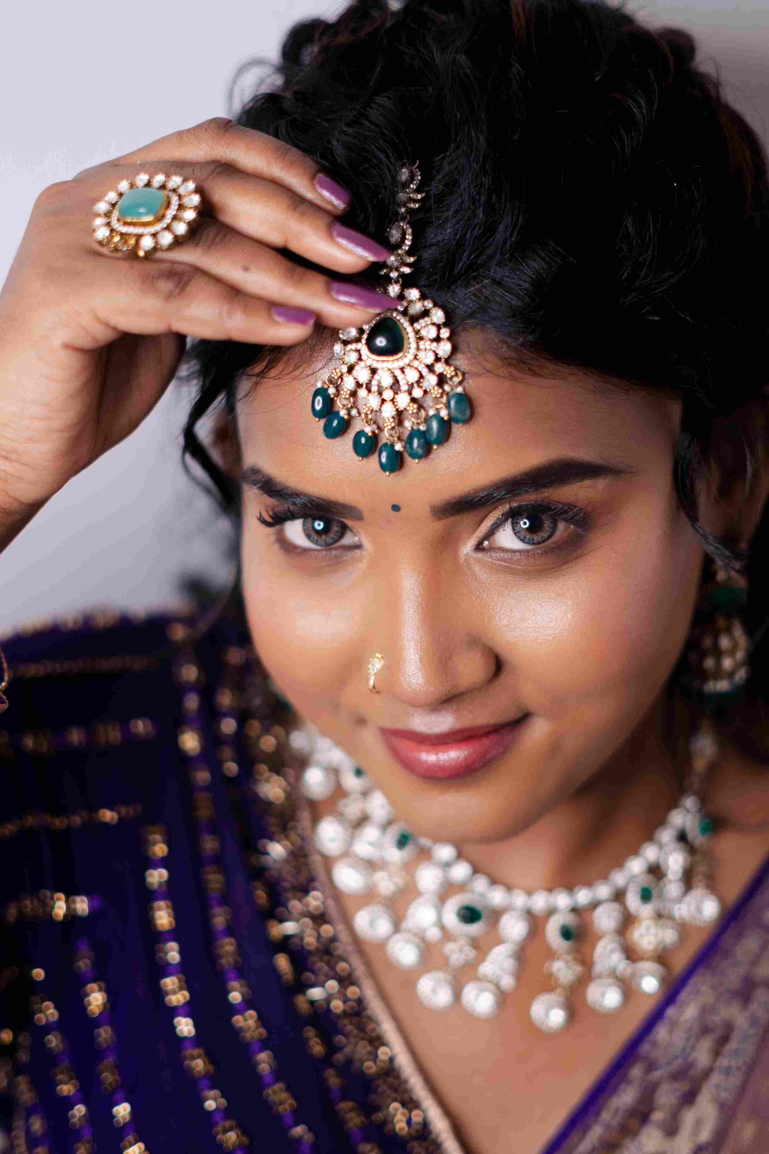 Bridal makeup look from Page 3 Luxury Salon Madurai