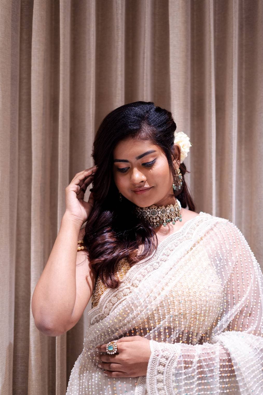 Bridal makeup look from Page 3 Luxury Salon Madurai