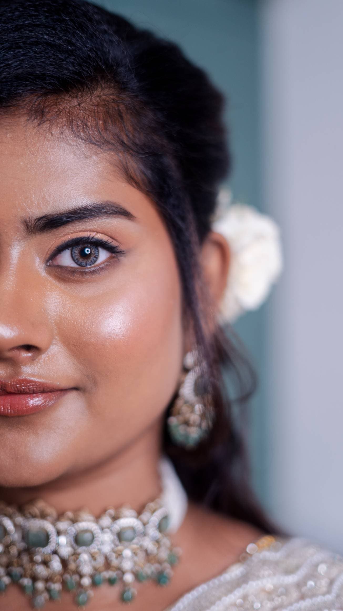 Precisely defined bridal brows at Page 3 Luxury Salon Madurai