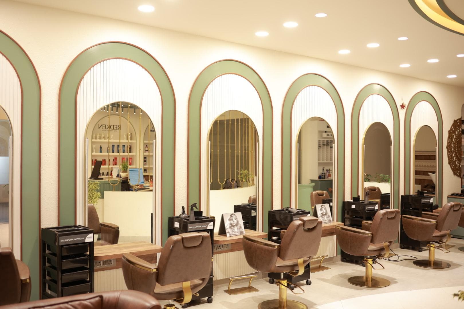 Page 3 Luxury Salon Madurai interior design and styling stations