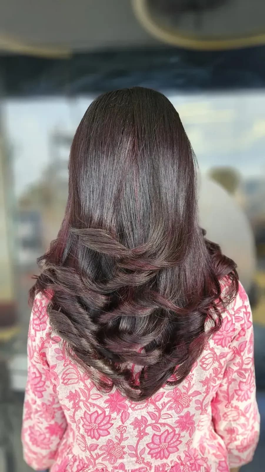 Hair colour and texture transformation by Page 3 Luxury Salon Madurai stylists